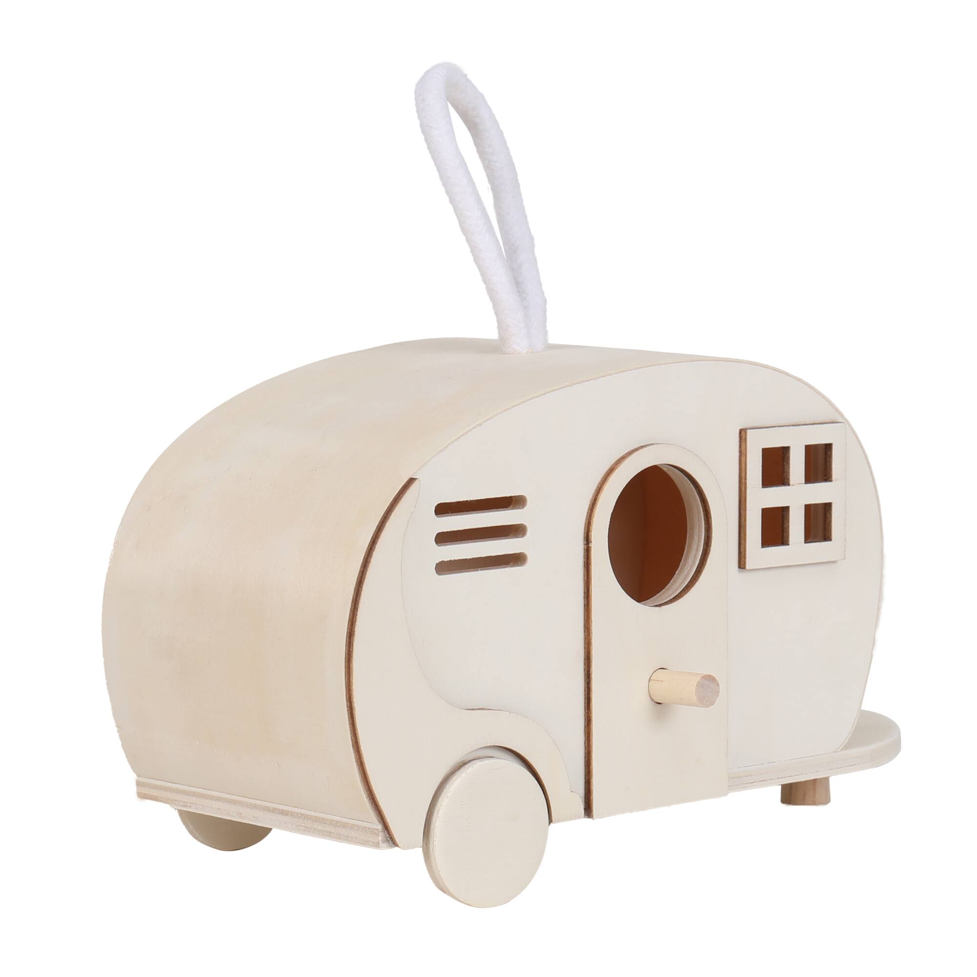 6 Pack: 8" Wood Camper Birdhouse by Make Market®